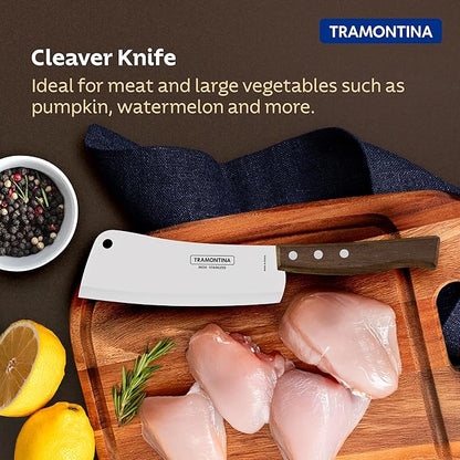 Tramontina Tradicional Cleaver Knife 15cm Wooden
