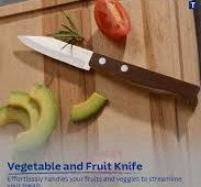 Tramontina Tradicional Veg & Fruit Knife 7cm Wooden
