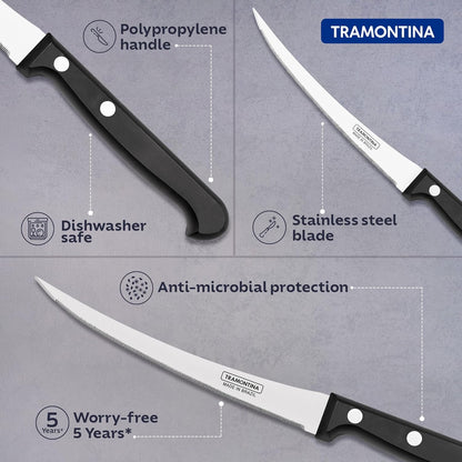Tramontina Ultracorte Tomato Knife 12cm Black