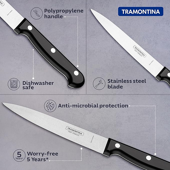Tramontina Ultracorte Utility Knife 15cm Black