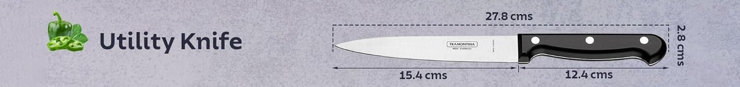 Tramontina Ultracorte Utility Knife 15cm Black