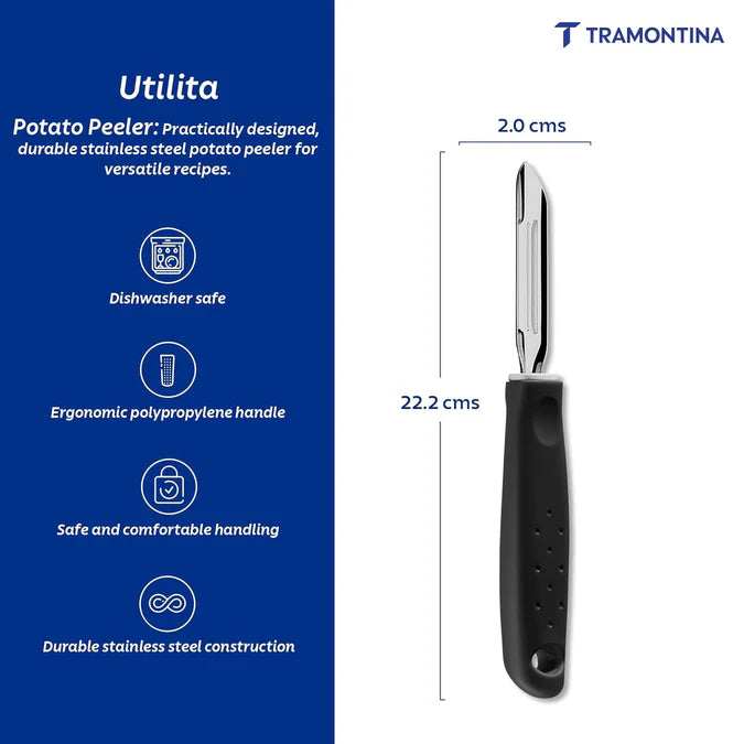 Tramontina Utilita Patato Peeler Black