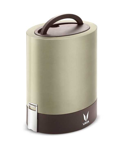 Vaya Tyffyn 1300ml Thermal Vacuum Insulated with 3 inner containers (600ml* 1 + 400ml * 1 + 300ml * 1 Copper Coated Inner Containers)