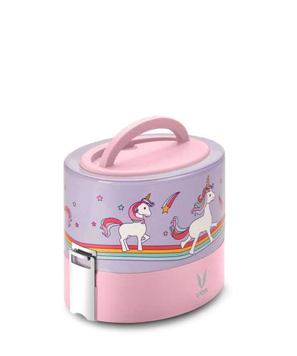 Vaya Tyffyn 600ml Graphics Design Thermal Vacuum Insulated with 2 inner containers (300ml *2 Copper Coated Inner Containers)