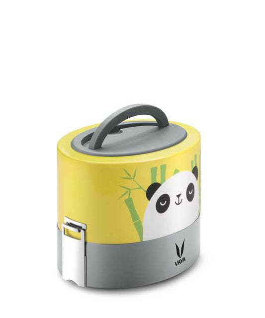 Vaya Tyffyn 600ml Graphics Design Thermal Vacuum Insulated with 2 inner containers (300ml *2 Copper Coated Inner Containers)
