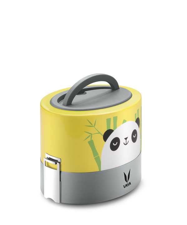 Vaya Tyffyn 600ml Graphics Design Thermal Vacuum Insulated with 2 inner containers (300ml *2 Copper Coated Inner Containers)
