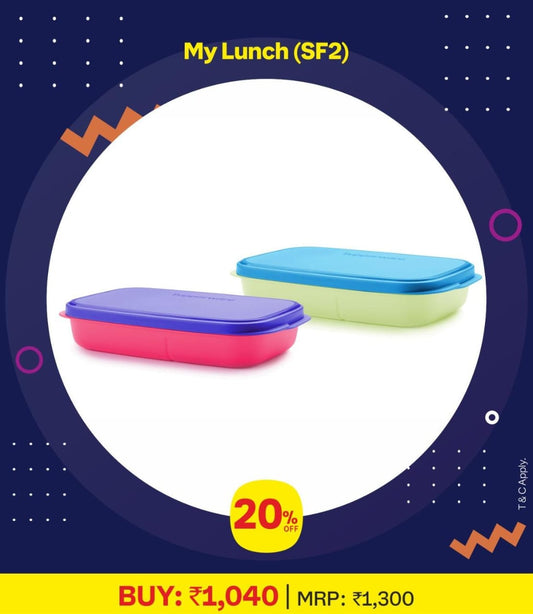 Tupperware With Partition Lunch Set
