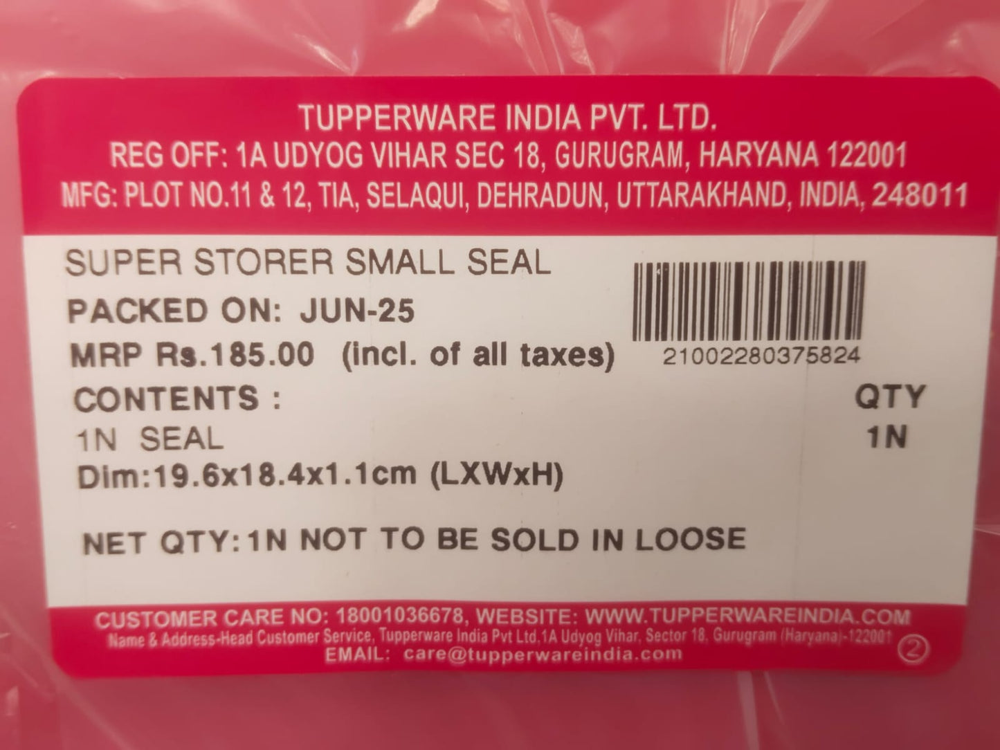 Tupperware Super Storer Seals