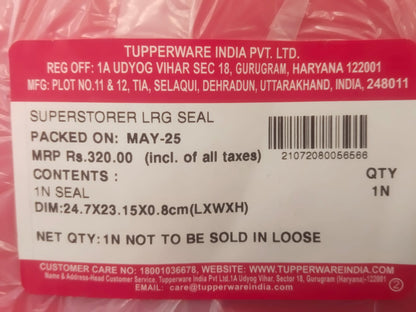 Tupperware Super Storer Seals