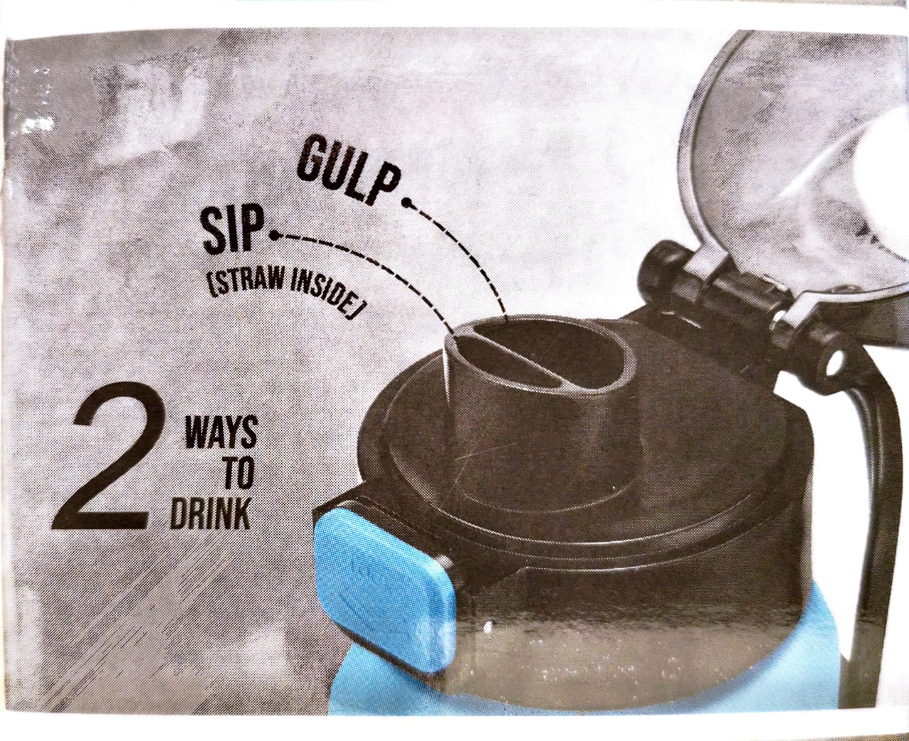 Milton Dual Flow 600 Thermal Vacuum Insulated Bottle with Straw