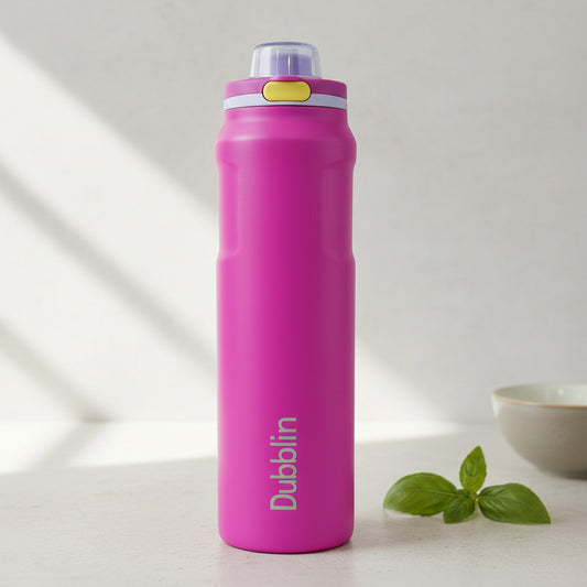 Dubblin Modern 1000 Thermal Vacuum Insulated Bottle (Twin Flow: Normal Sipper Plus Straw Sipper)