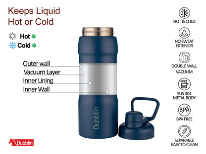 Dubblin Crest 600 Thermal Vacuum Insulated Bottle
