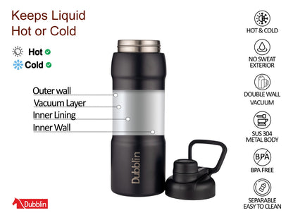 Dubblin Crest 600 Thermal Vacuum Insulated Bottle