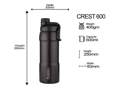 Dubblin Crest 600 Thermal Vacuum Insulated Bottle