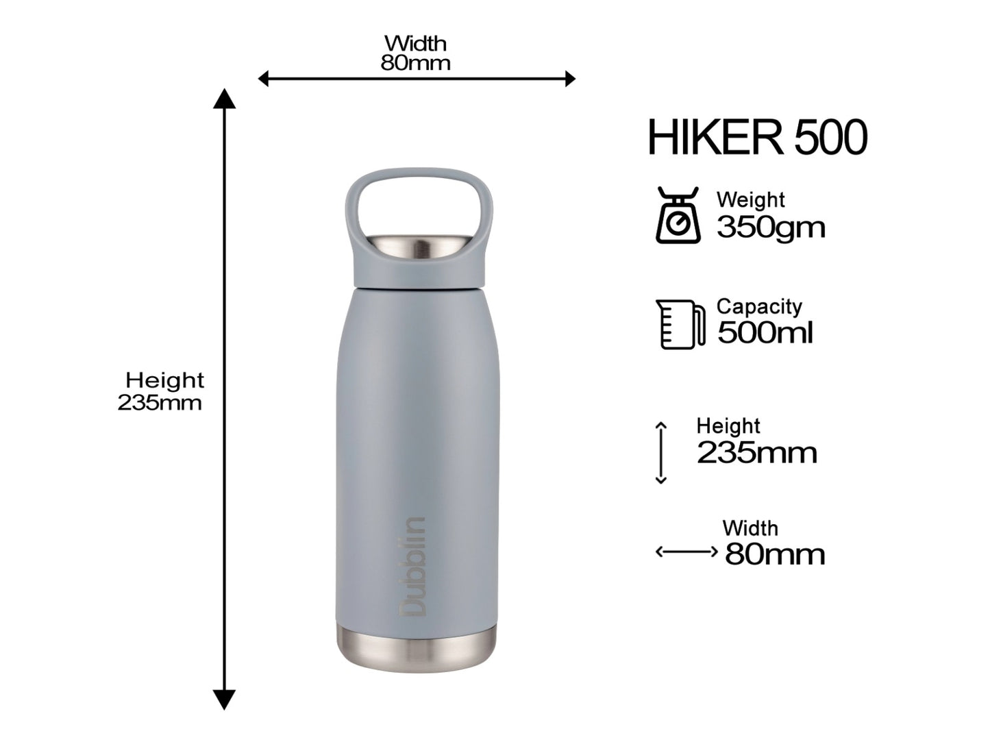 Dubblin Hiker 550 Thermal Vacuum Insulated Bottle
