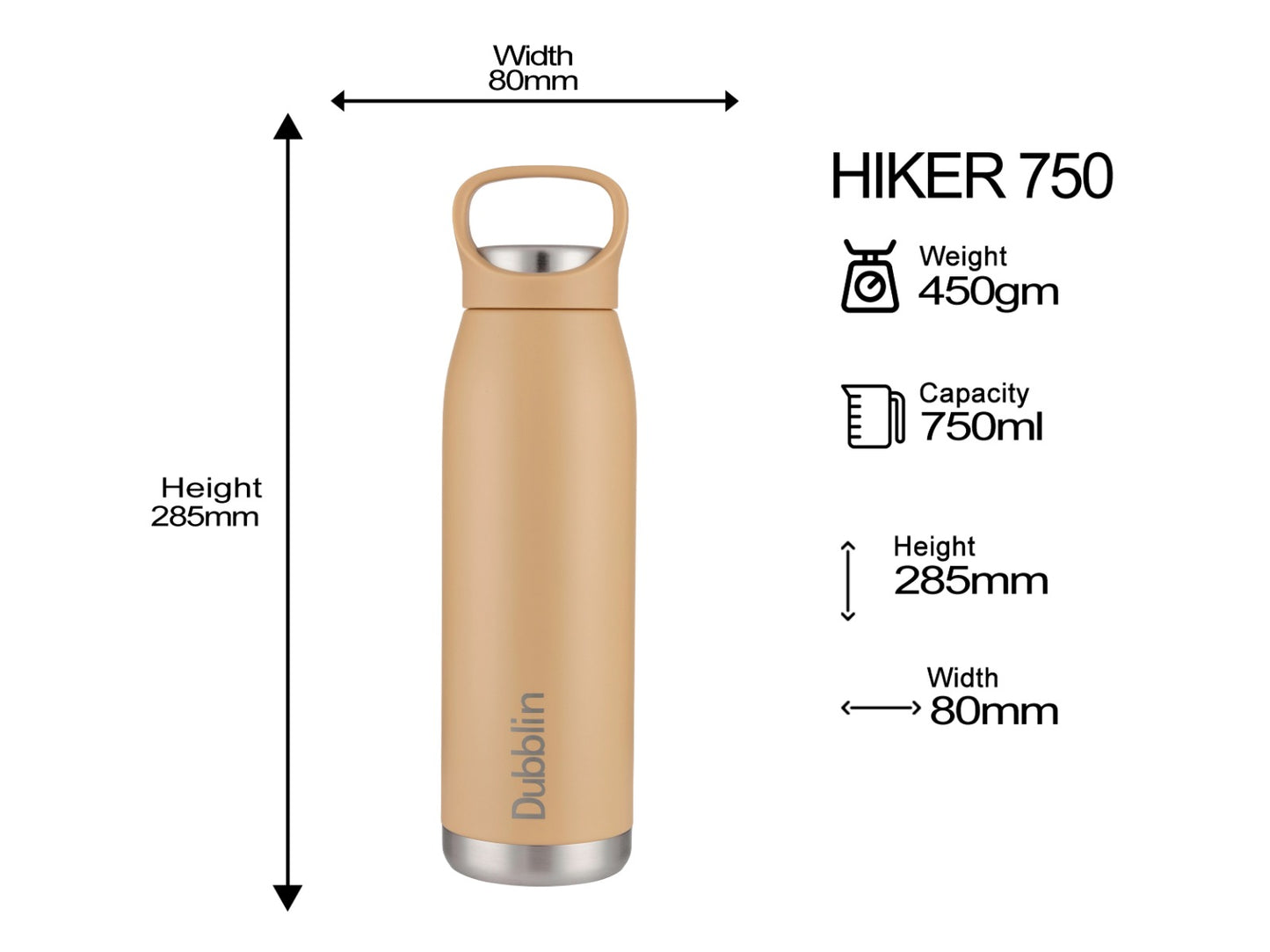 Dubblin Hiker 750 Thermal Vacuum Insulated Bottle