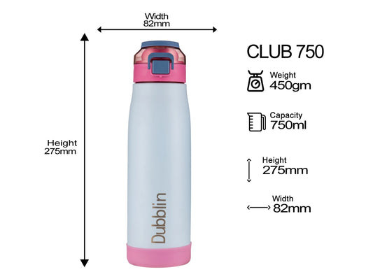 Dubblin Club 750ml Thermal Vacuum Insulated Bottle