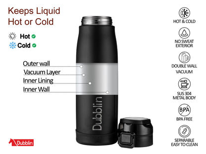 Dubblin Club 750ml Thermal Vacuum Insulated Bottle