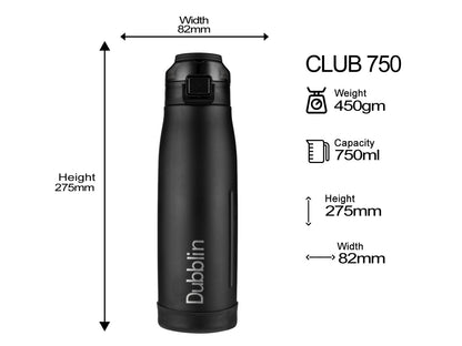 Dubblin Club 750ml Thermal Vacuum Insulated Bottle
