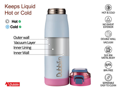 Dubblin Club 750ml Thermal Vacuum Insulated Bottle