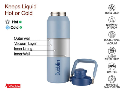 Dubblin Drum 1050ml Thermal Vacuum Insulated Bottle