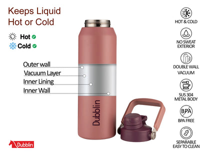 Dubblin Drum 1050ml Thermal Vacuum Insulated Bottle