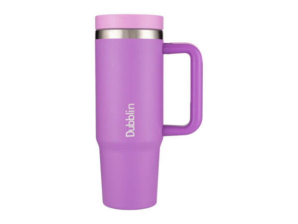 Dubblin Bold 900ml Thermal Vacuum Insulated Mug with Stainless Steel Straw (Twin Flow: Gulper Plus Straw Sipper)
