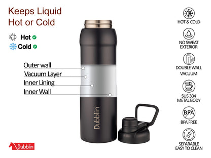 Dubblin Crest 900 Thermal Vacuum Insulated Bottle
