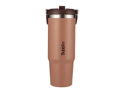 Dubblin Rage 800ml Thermal Vacuum Insulated Mug with Straw