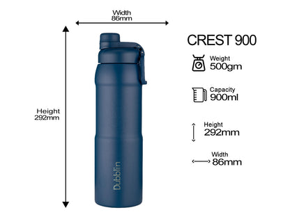 Dubblin Crest 900 Thermal Vacuum Insulated Bottle