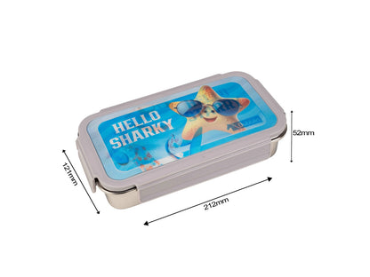 Dubblin Crunch Stainless Steel Lunch Box with Inner Container (with Lenticular Sticker)