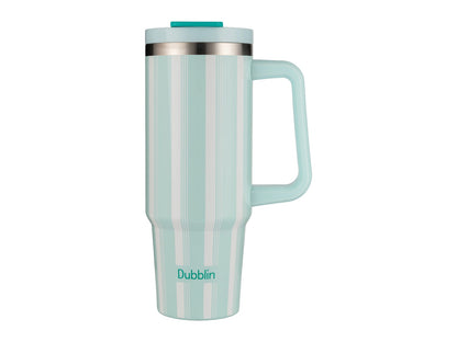 Dubblin Rock 900ml Thermal Vacuum Insulated Mug with Stainless Steel Straw (Twin Flow: Gulper Plus Straw Sipper)