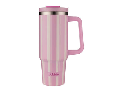 Dubblin Rock 900ml Thermal Vacuum Insulated Mug with Stainless Steel Straw (Twin Flow: Gulper Plus Straw Sipper)