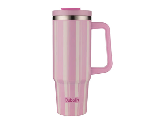 Dubblin Rock 900ml Thermal Vacuum Insulated Mug with Stainless Steel Straw (Twin Flow: Gulper Plus Straw Sipper)