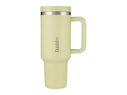 Dubblin Bold 1200ml Thermal Vacuum Insulated Mug with Stainless Steel Straw (Twin Flow: Gulper Plus Straw Sipper)