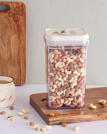 Dubblin Smart Lock Jar Rectangular Kitchen Storage Container