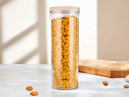 Dubblin Smart Lock Jar Round Kitchen Storage Container