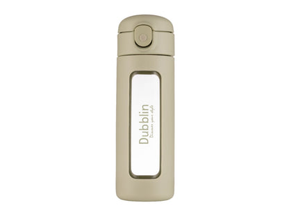 Dubblin Bling 360ml Borosilicate Glass Bottle with Strainer