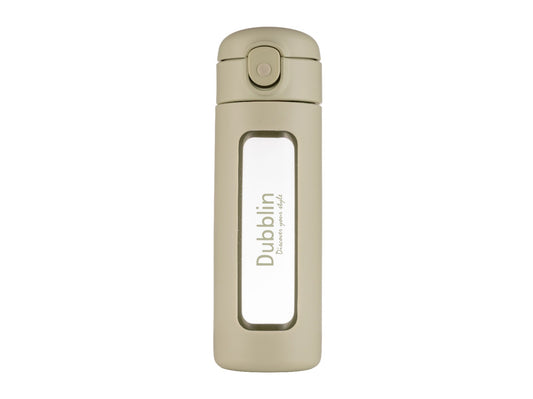 Dubblin Bling 360ml Borosilicate Glass Bottle with Strainer