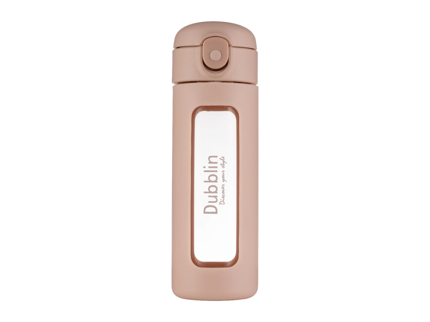 Dubblin Bling 360ml Borosilicate Glass Bottle with Strainer