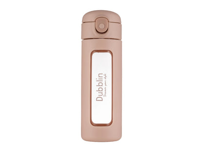 Dubblin Bling 360ml Borosilicate Glass Bottle with Strainer