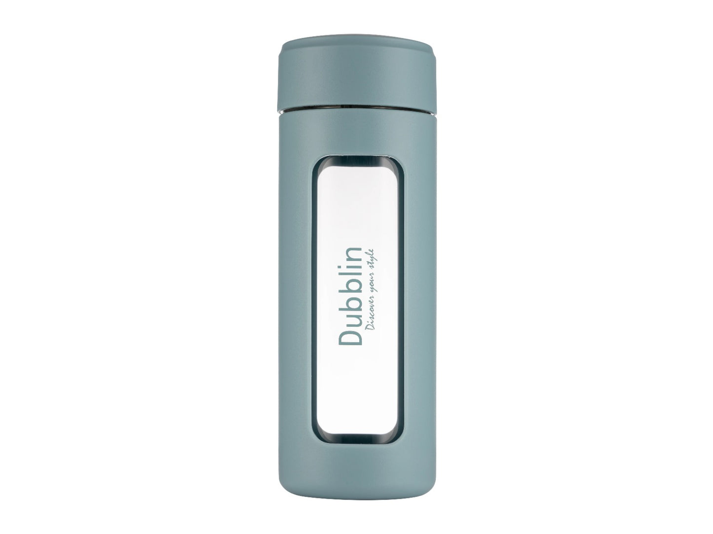 Dubblin Leo 460 Borosilicate Glass Bottle with Inside Strainer