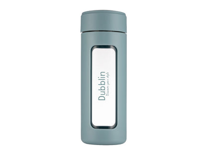 Dubblin Leo 460 Borosilicate Glass Bottle with Inside Strainer