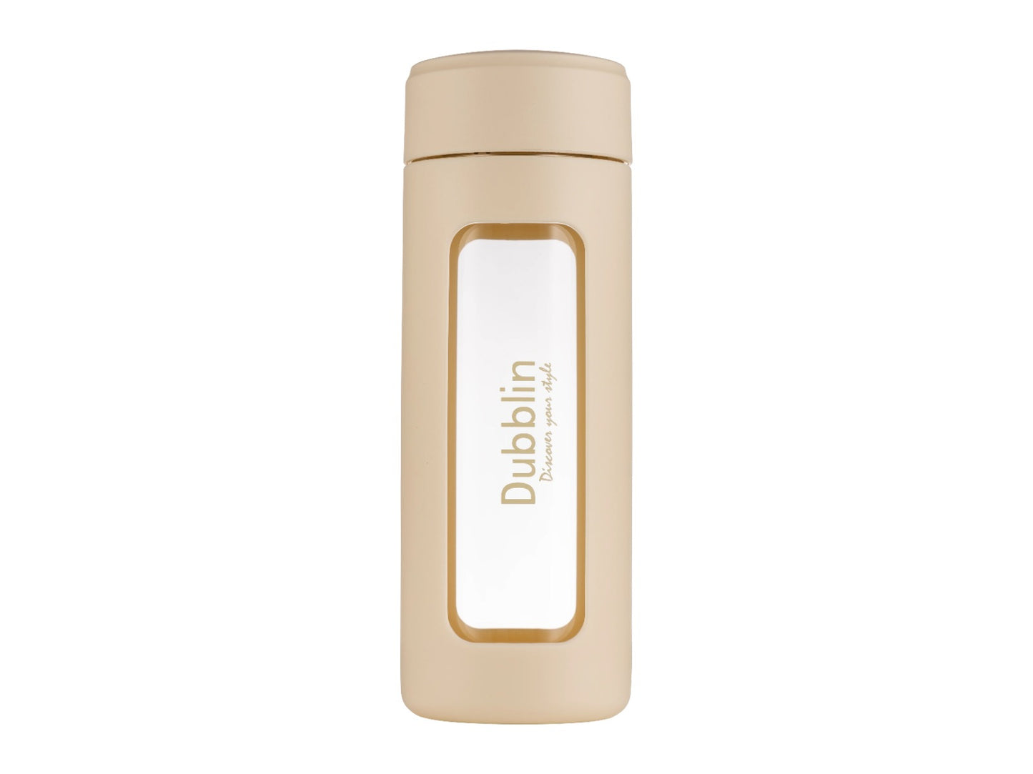 Dubblin Leo 460 Borosilicate Glass Bottle with Inside Strainer
