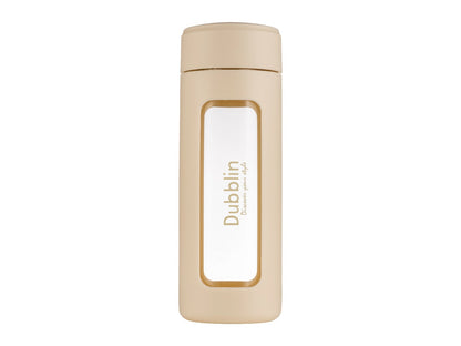 Dubblin Leo 460 Borosilicate Glass Bottle with Inside Strainer