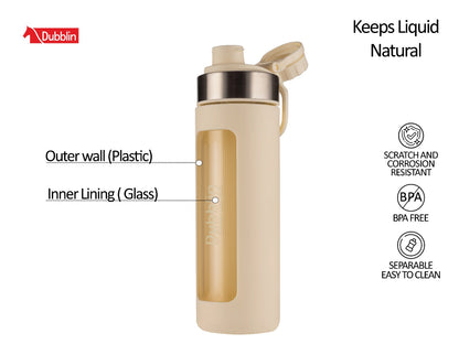 Dubblin Marine 600ml Borosilicate Glass Bottle