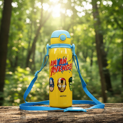 Milton Marvel Torque 650 Stainless Steel Kids Straw Bottle