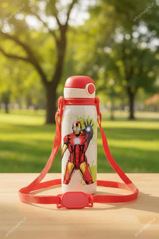 Milton Marvel Torque 650 Stainless Steel Kids Straw Bottle