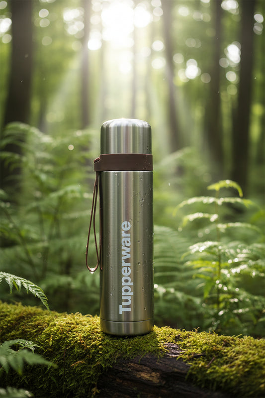 Tupperware Duo Tup Thermal Vacuum Insulated Flask 500ml