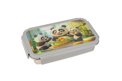Dubblin Snoofy Stainless Steel Lunch Box 2 Partition (with Lenticular Sticker)